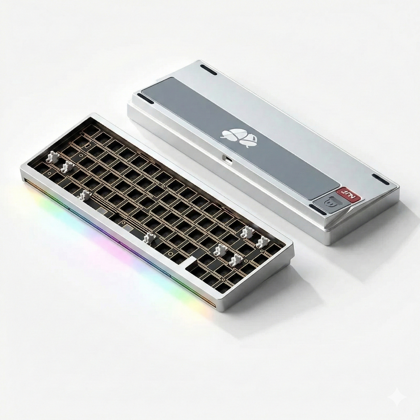 NUT65 Silbernes Custom-Tastatur-Kit