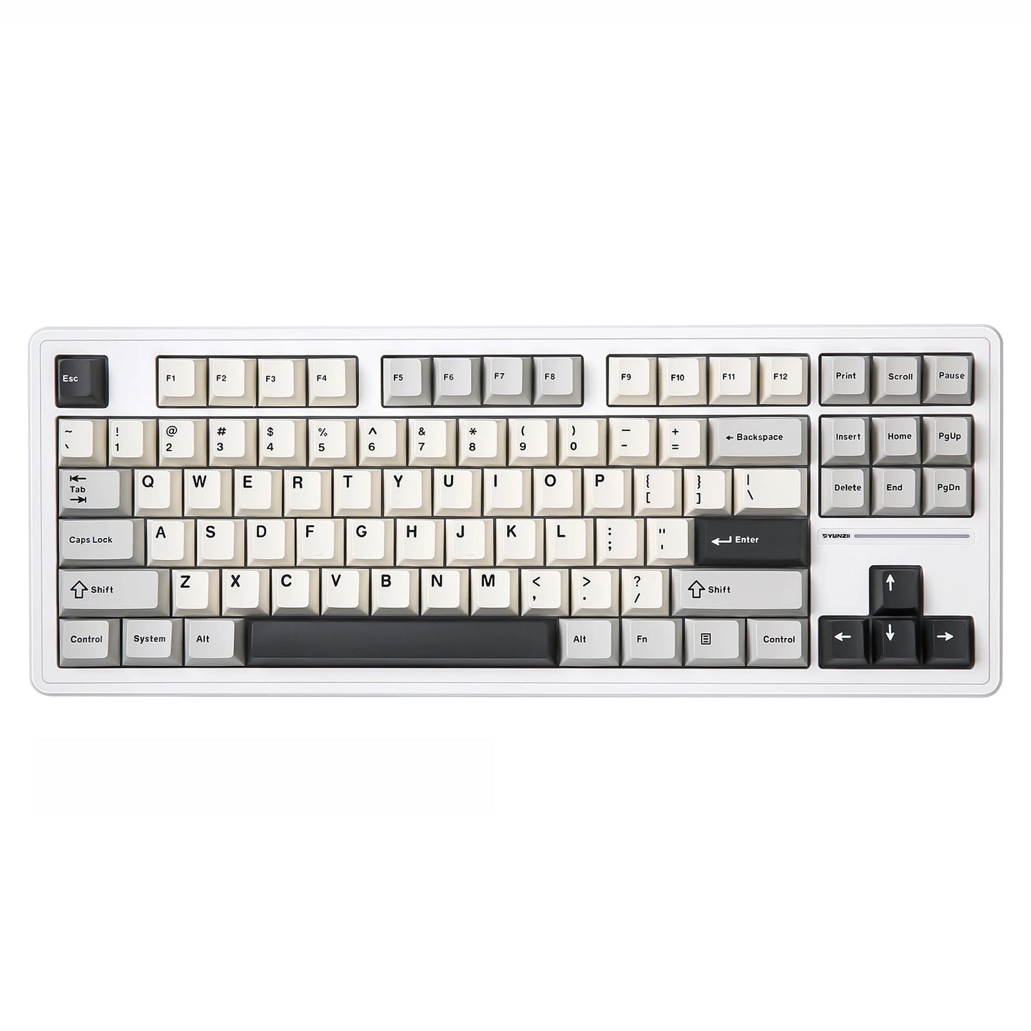 Clavier custom YZ87 TKL variante blanc
