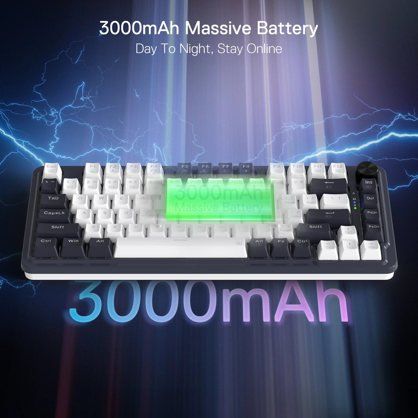 Clavier custom Redragon K673 PRO 75% Wireless RGB
