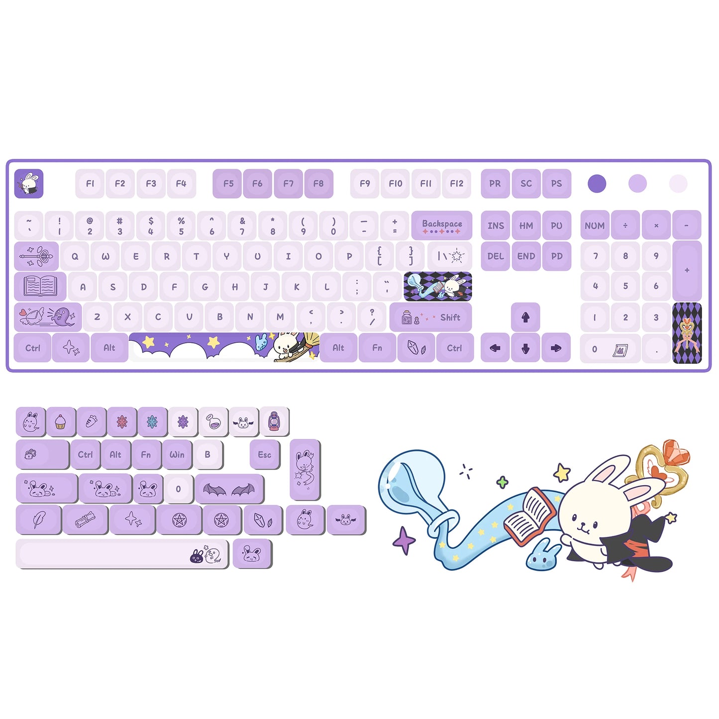 Magic Bunny Keycaps