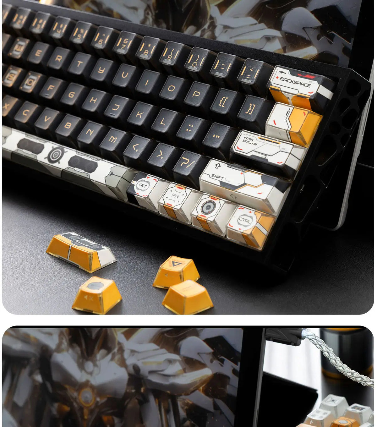 Keycaps Interstellar mit Shine-Through