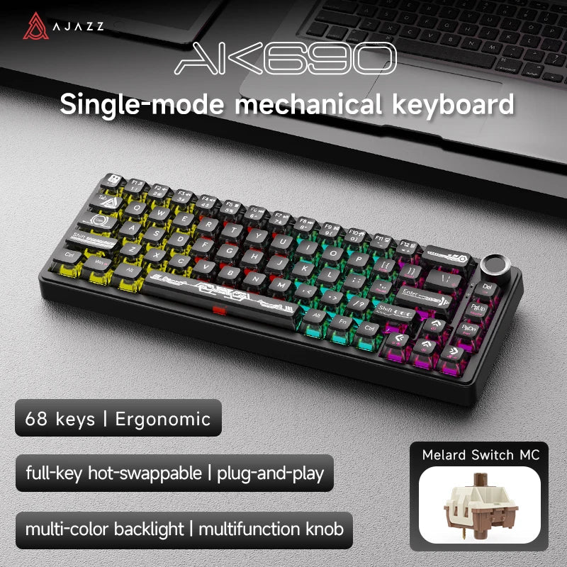 AJAZZ AK690 Noir Translucide