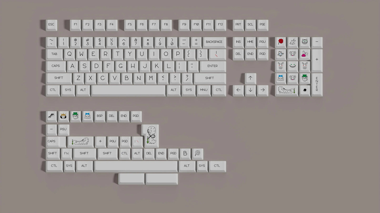 Teclas AZERTY GMK Cherry Alice