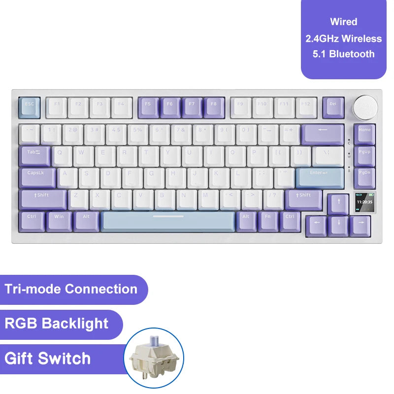 AJAZZ AK820 Pro Weiß Violett