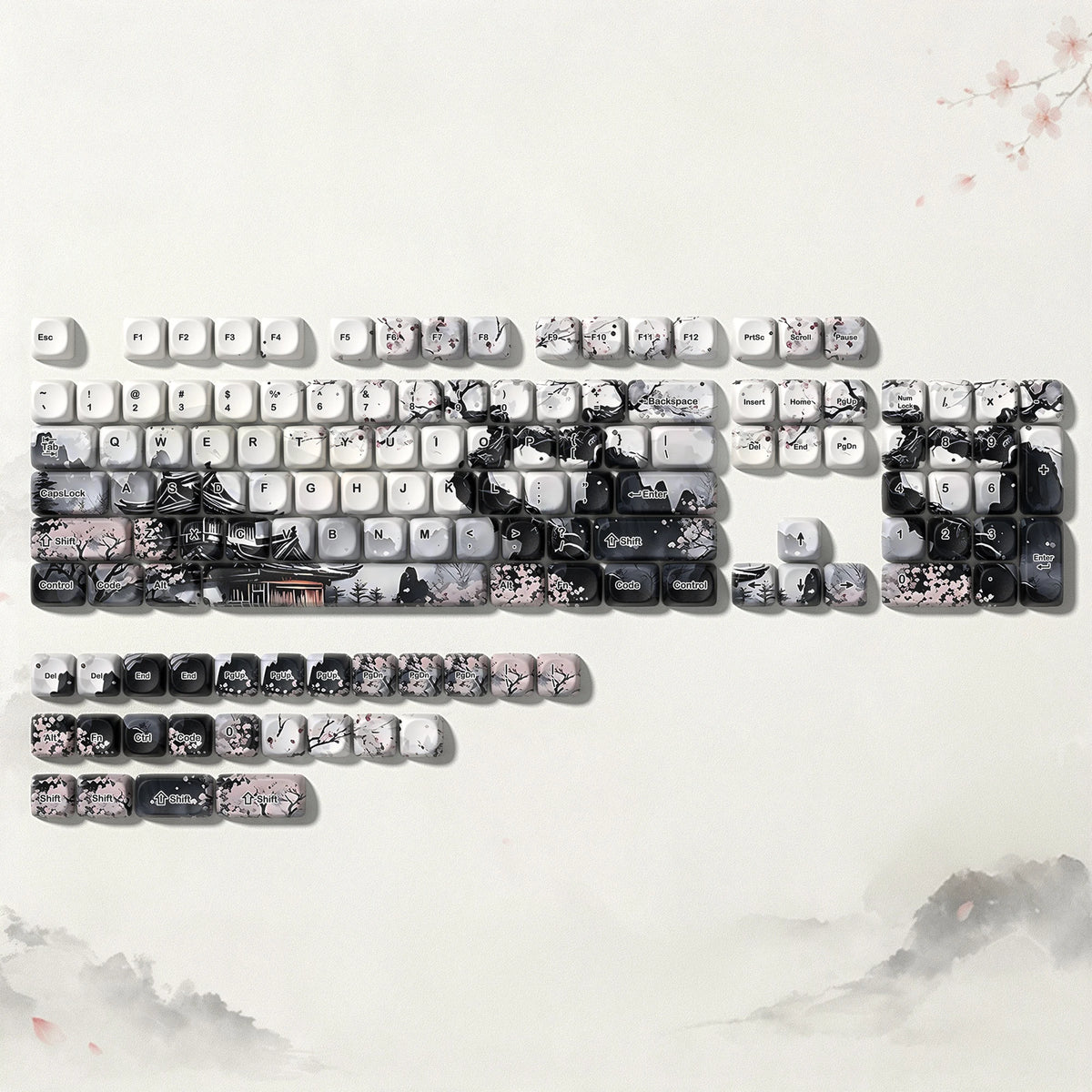 Keycaps Encre Noire