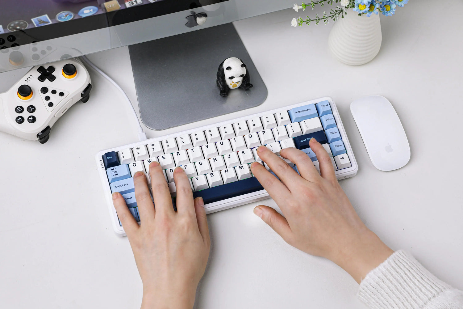 Clavier Ajazz, clavier utilisé par une personne
