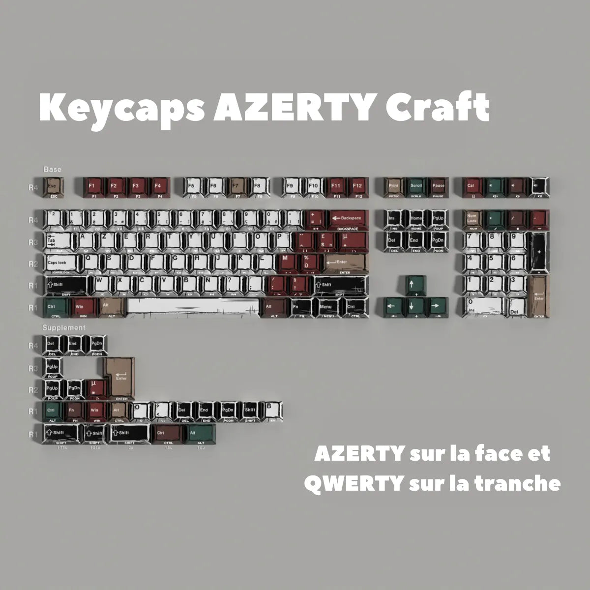 Keycaps AZERTY Craft iso fr