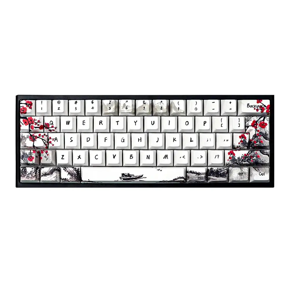 Keycaps AZERTY Japon Blanc