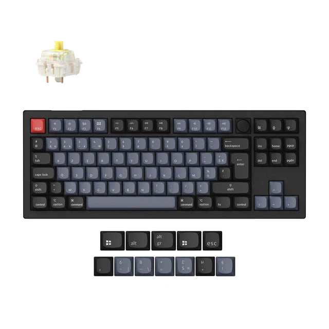 Keychron V3 Max Wireless AZERTY TKL 80% Switch jaune