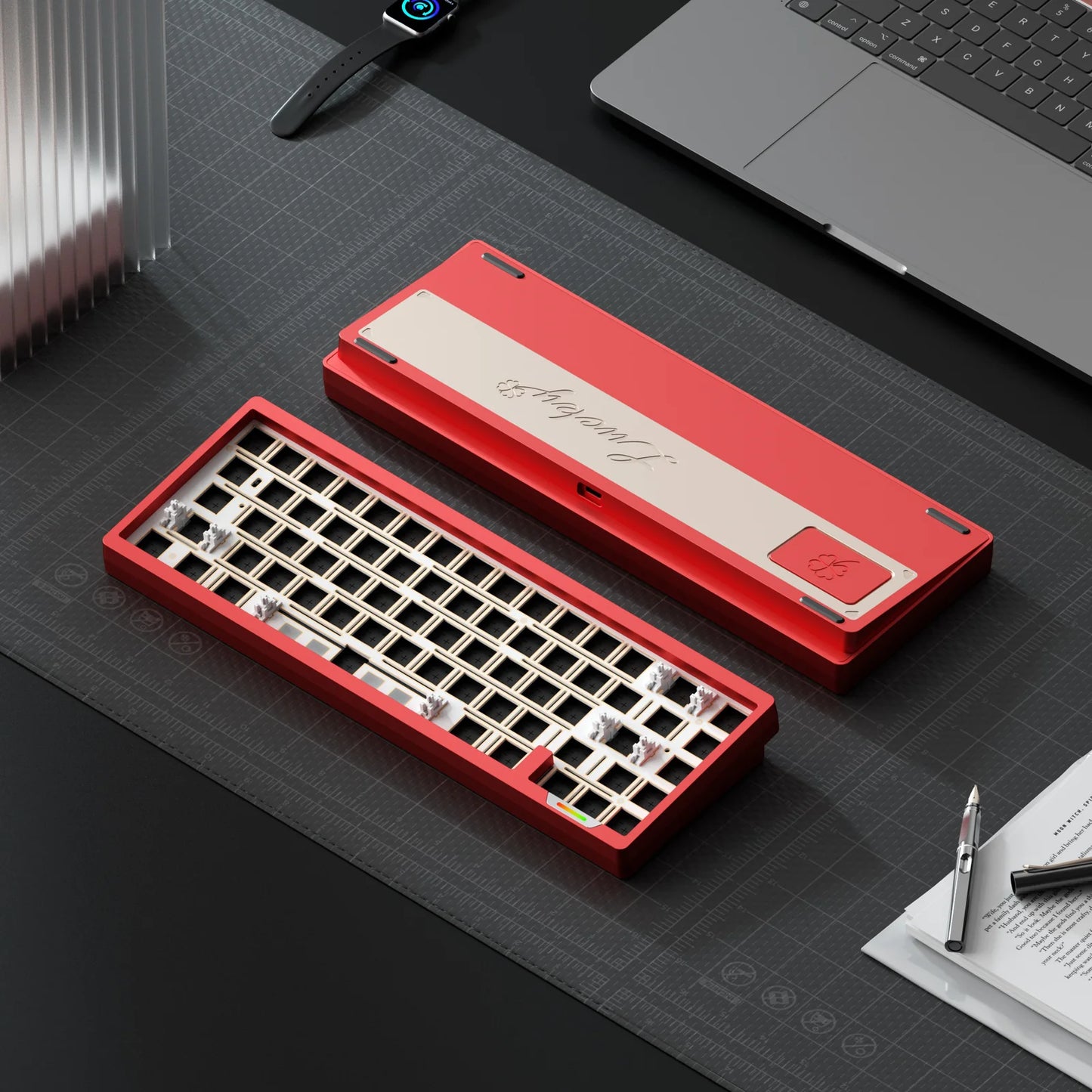 Lucky 65% V3 Red Custom-Tastatur-Kit