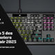 Couverture de blog: Top 5 des claviers Corsair 2025 avec une photo d'un clavier corsair