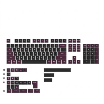 Keycaps AZERTY Noir - vue produit