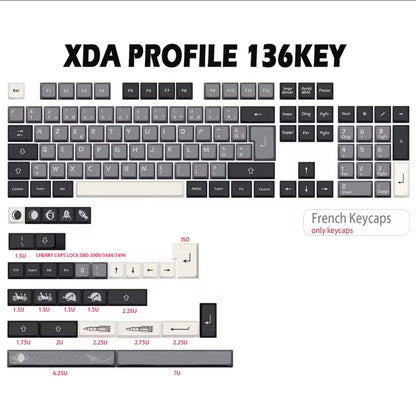 Keycaps Azerty MERCURE by CTC