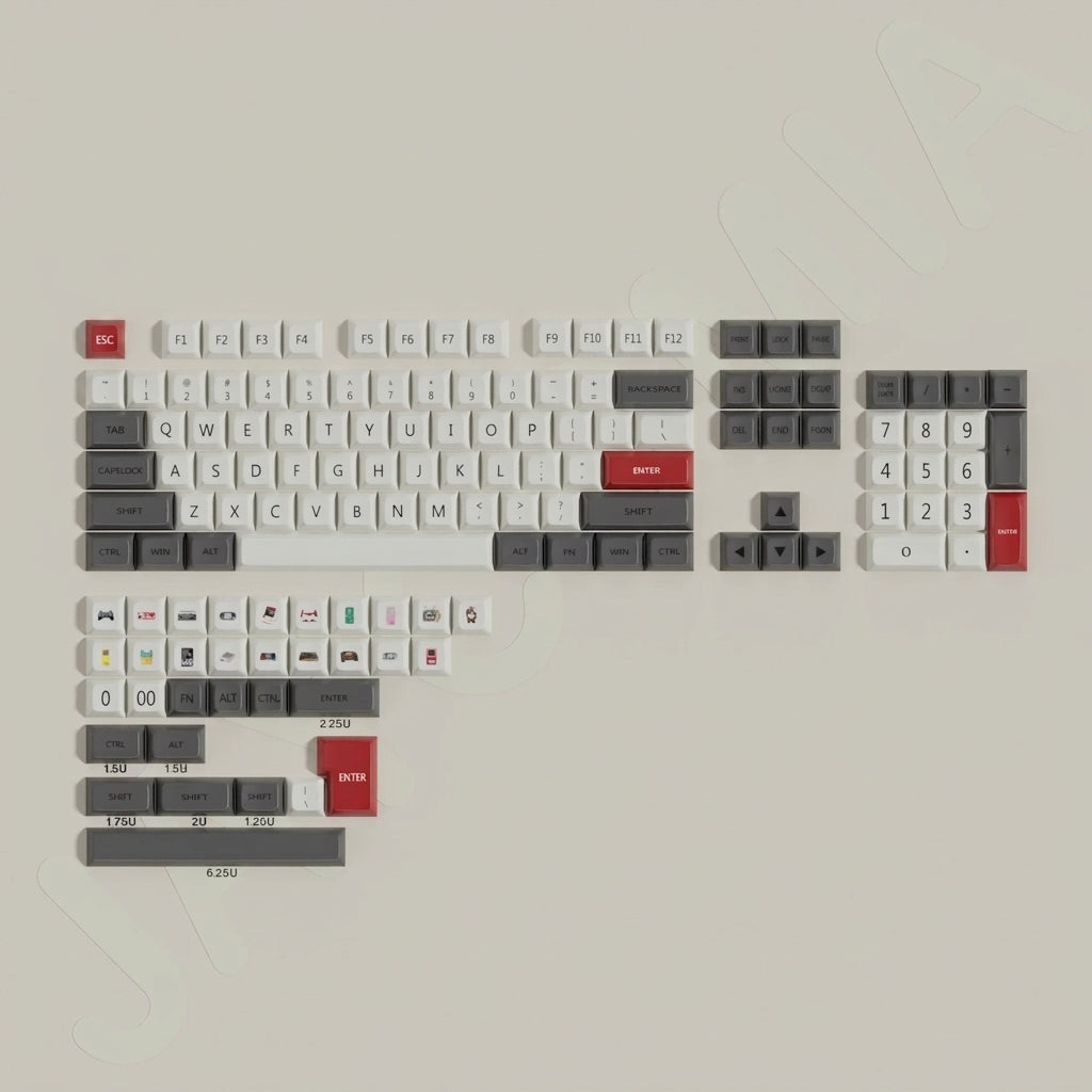 Keycaps Rétro FC - vue produit