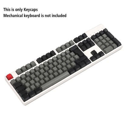 Teclado mecánico AZERTY francés ISO, 105 teclas, impresión lateral, YMDK, PBT grueso, perfil OEM, adecuado para interruptores MX