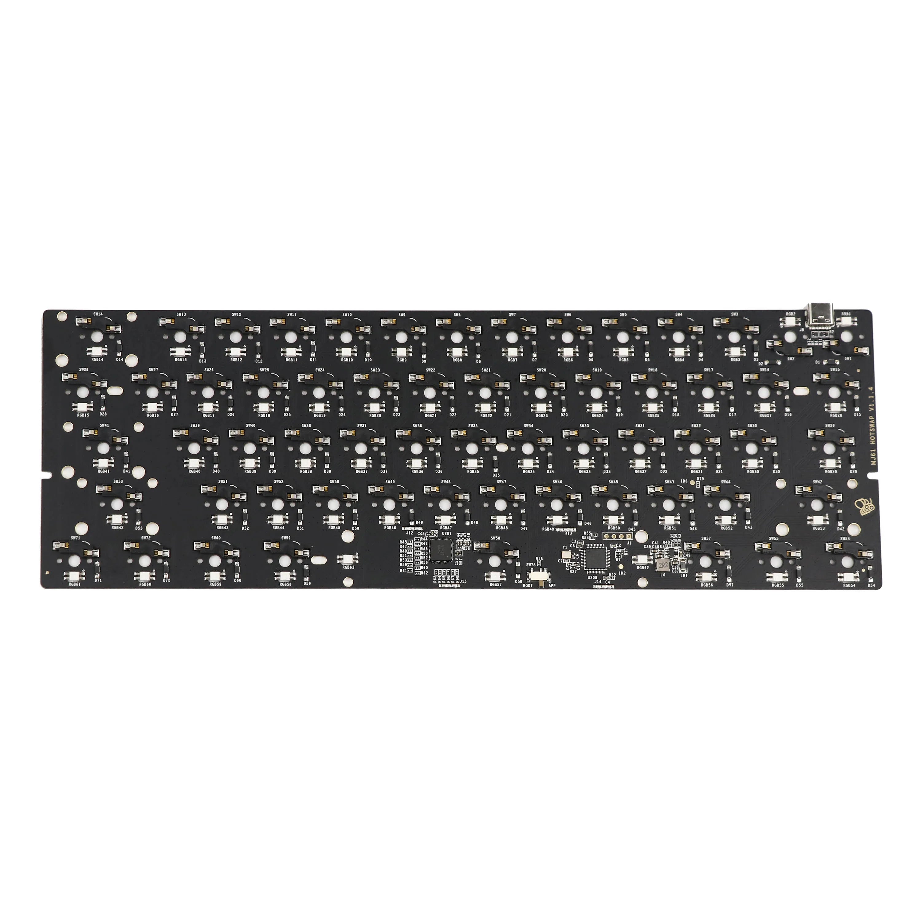 PCB 60% Hot Swap RGB - vue principale