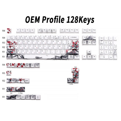 Keycaps AZERTY Japon 128 Touches