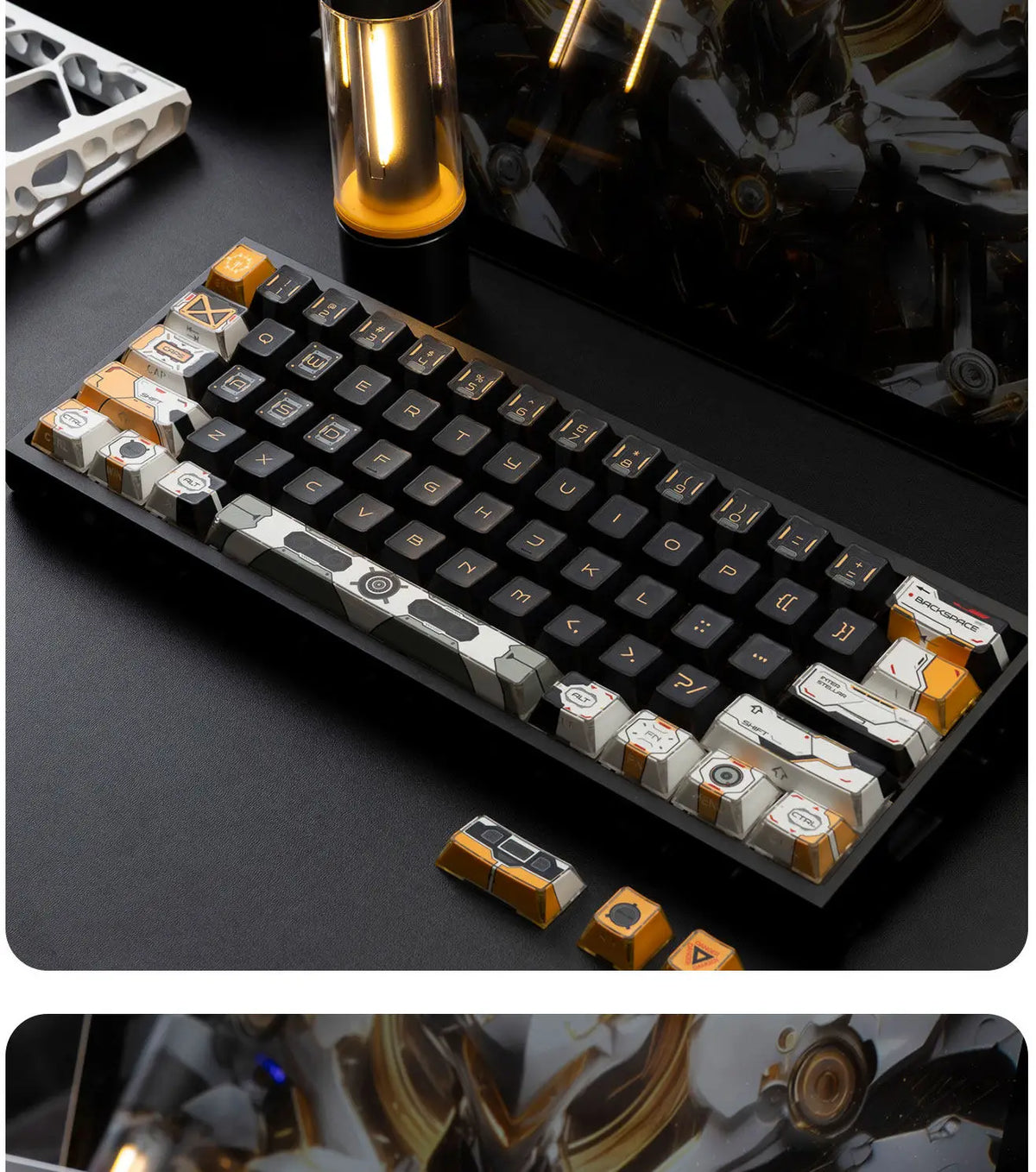 Keycaps Interstellar mit Shine-Through