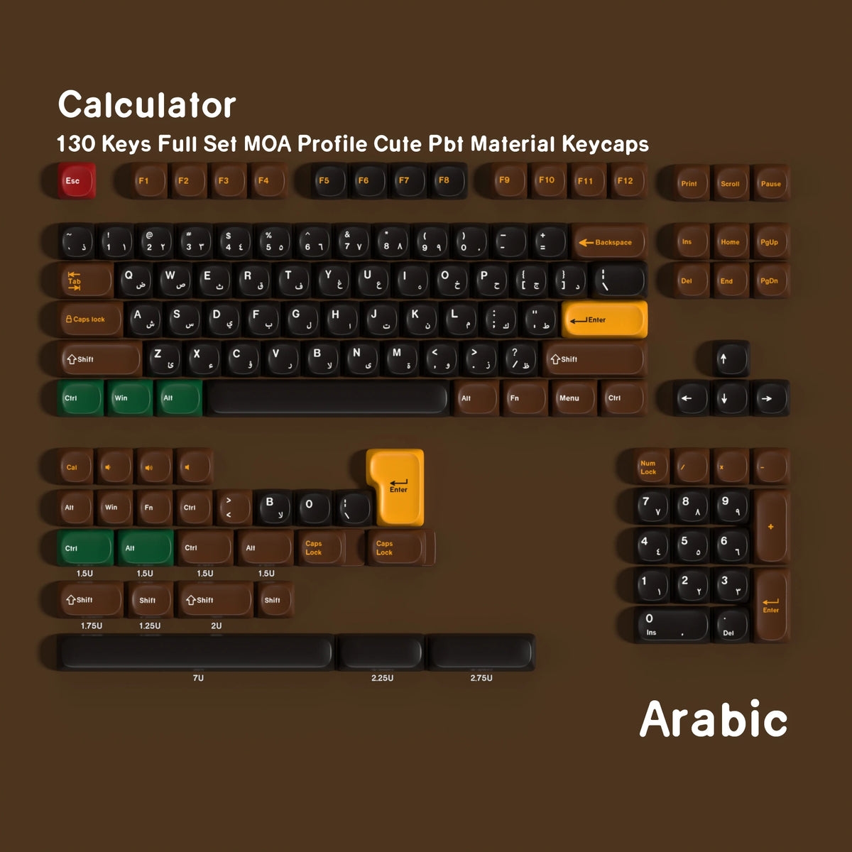 Keycaps AZERTY/QWERTY Calculatrice