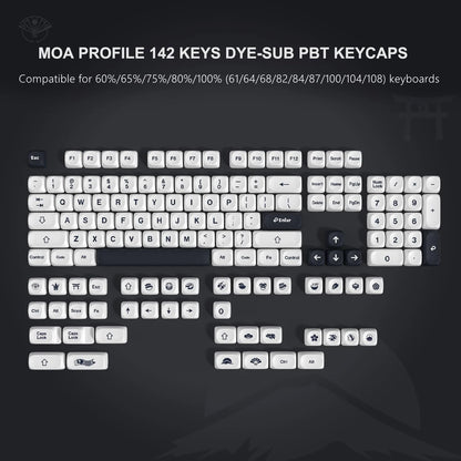Keycaps QWERTY MOA 30 Styles