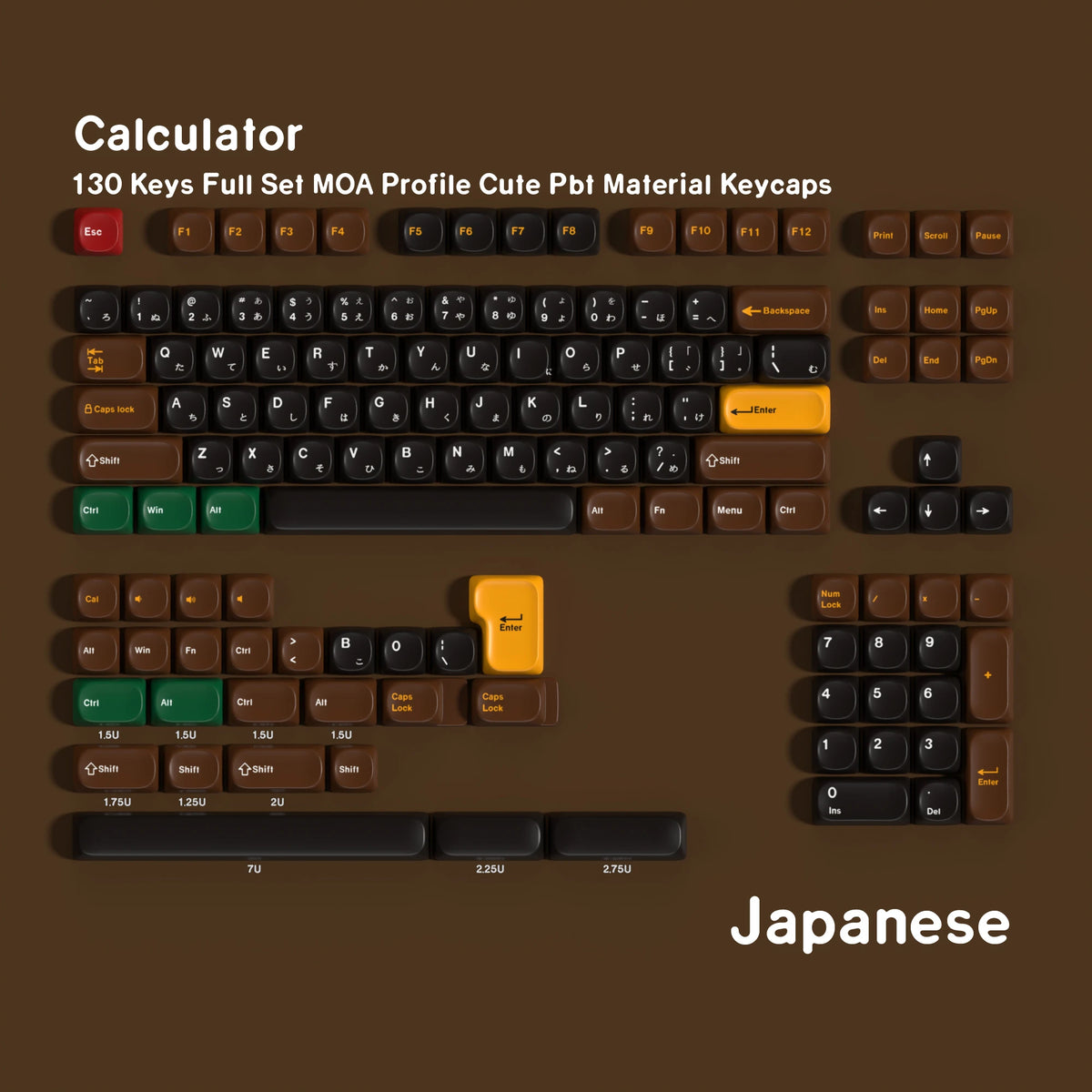 Keycaps AZERTY/QWERTY Calculatrice