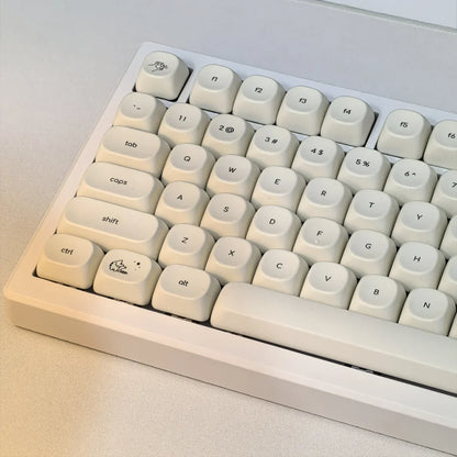 Keycaps QWERTY Cute Cat Blanc