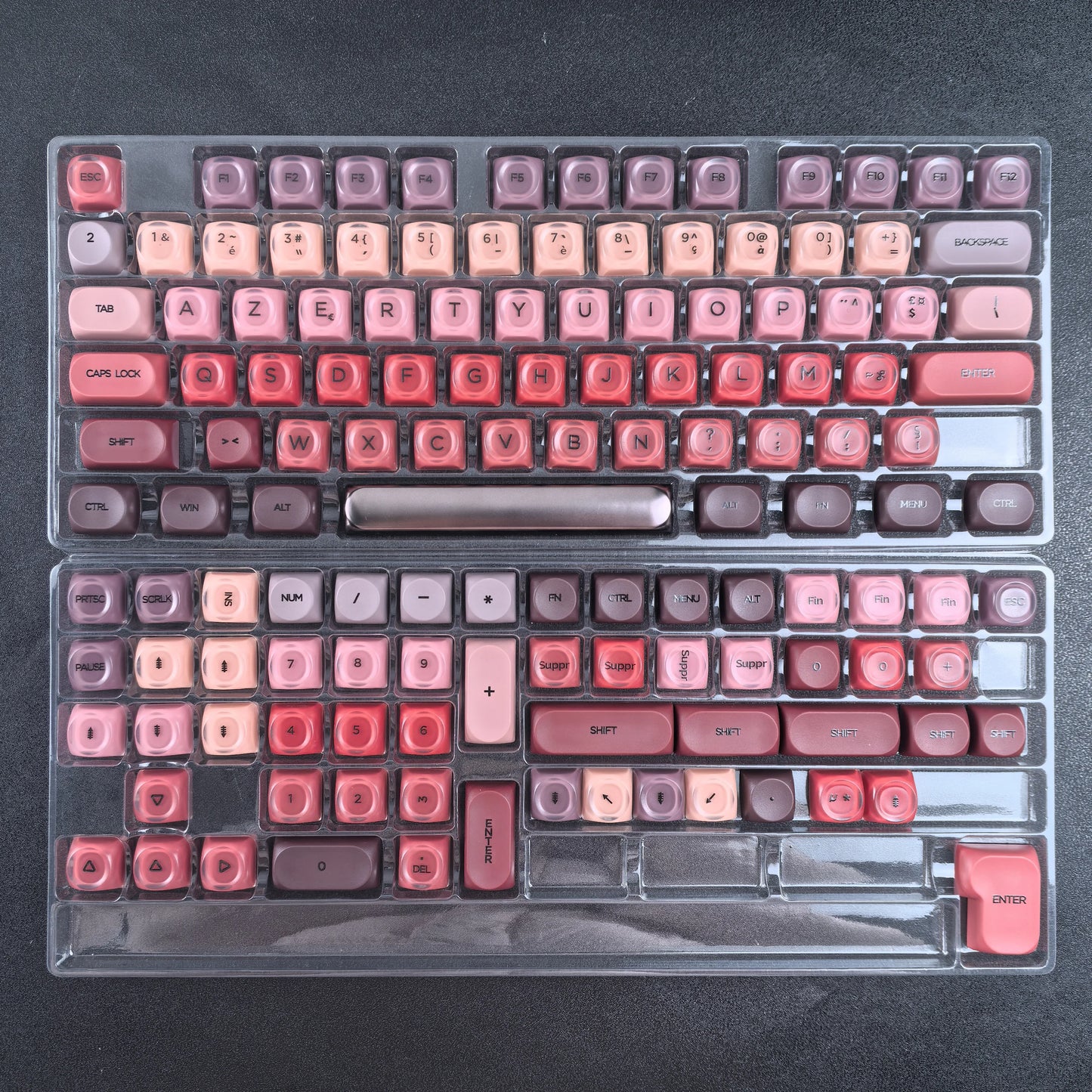 Retro Foundation AZERTY-Tastenkappen