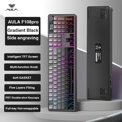 AULA F108 pro Gradient Black