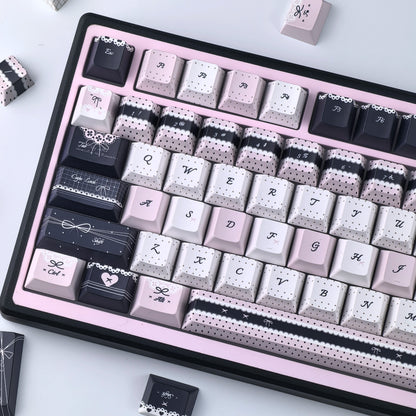 Keycaps Lolita Rose et Bleu