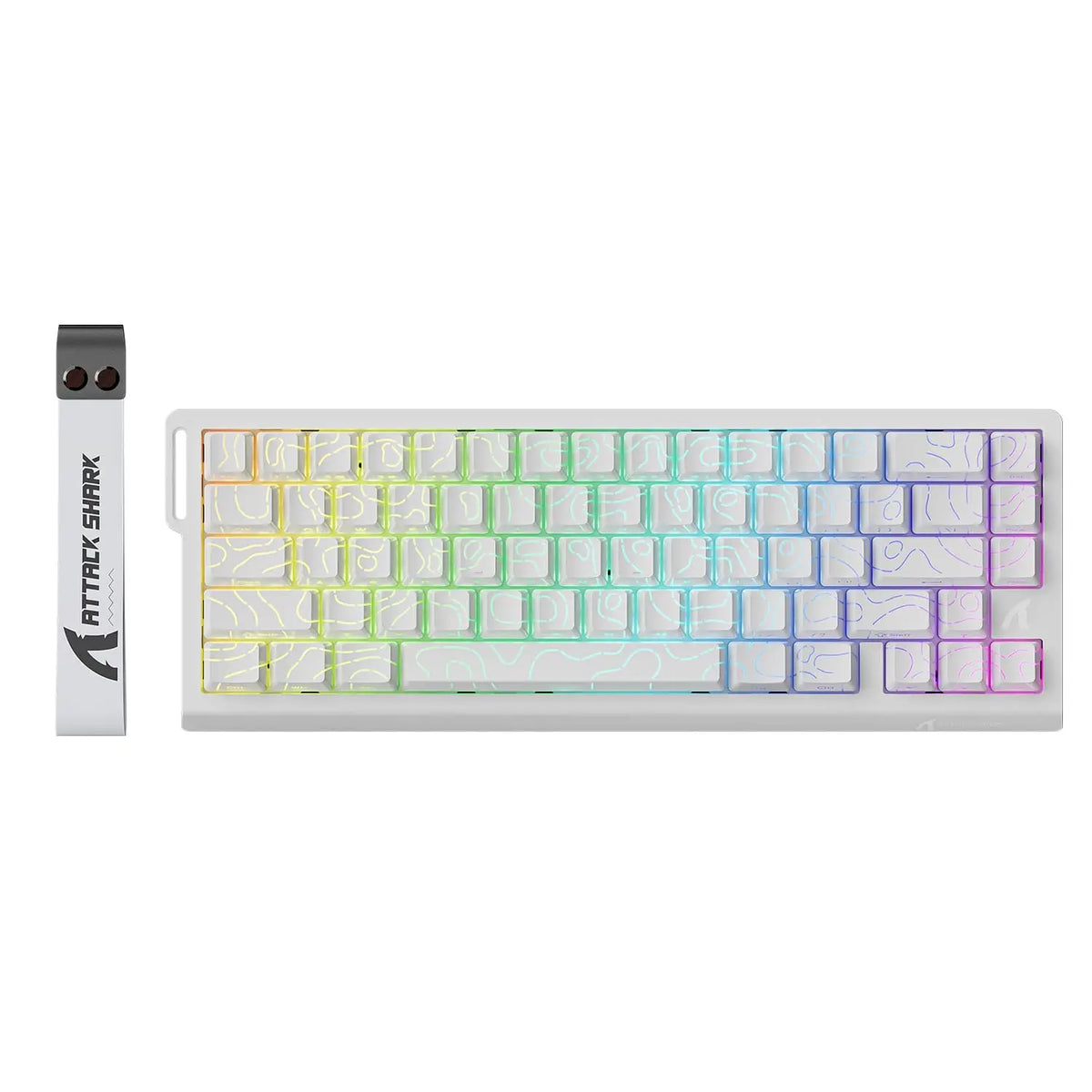 Attack Shark X68 HE White Outline