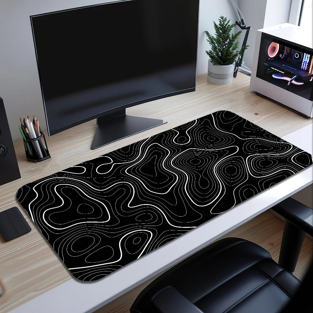 Tapis de Souris Carte Topographique - Vue de côté