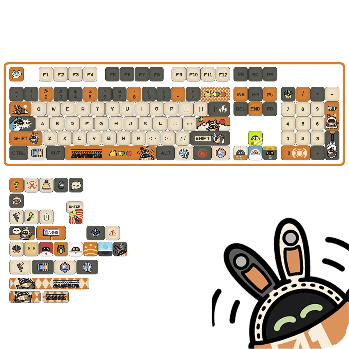 Keycaps Bangboo Orange