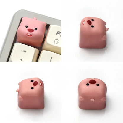 Keycap Artisan Castor 3D - Vue de dos