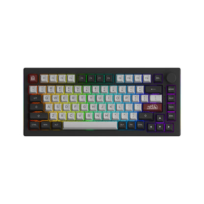 Akko 5075B Plus Dracula Castle 75% Teclado mecánico para jugar 3/5 pines Hot Swap tres modos RGB 2,4 GHz inalámbrico/USB tipo C/BT 5,0