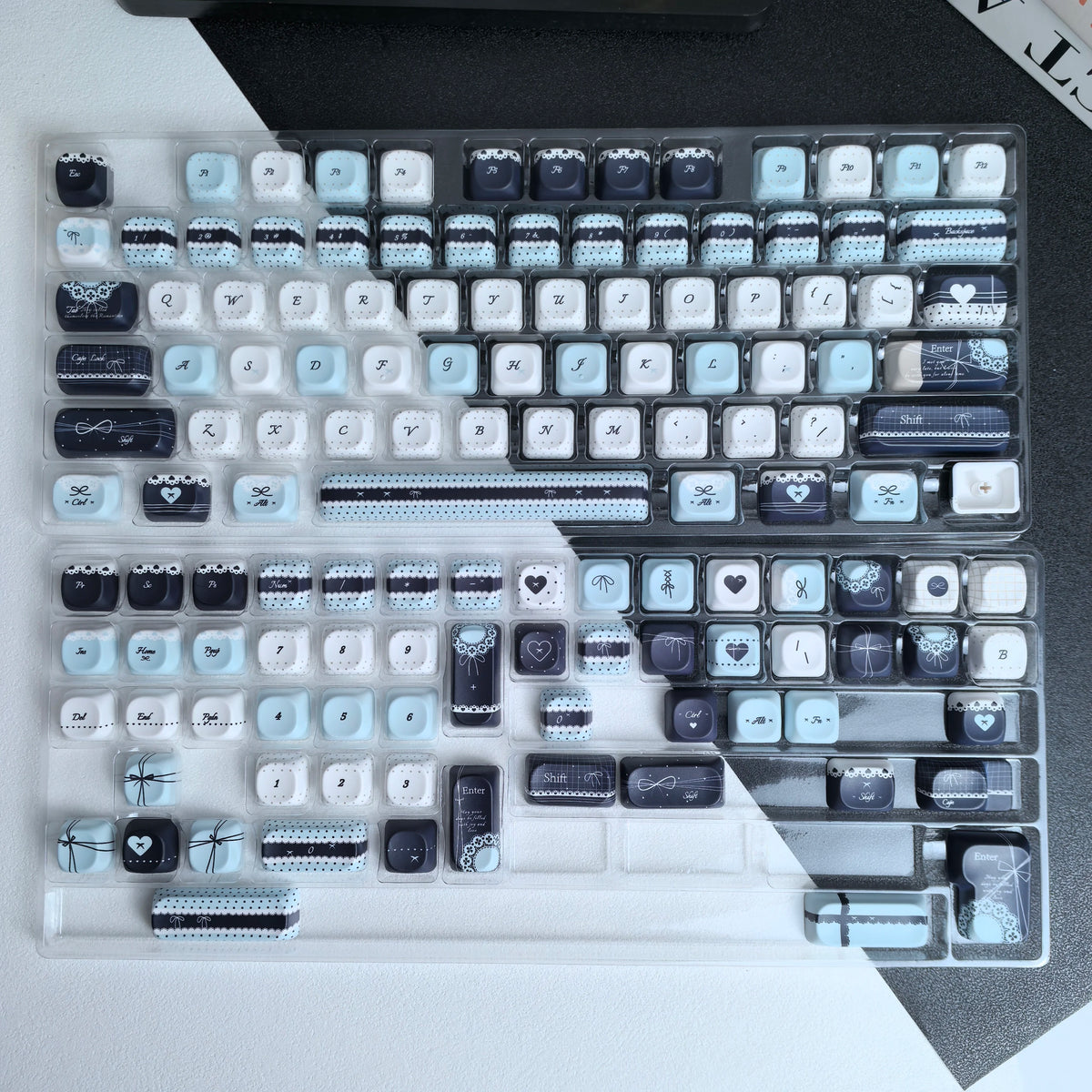 Keycaps Lolita Rose et Bleu