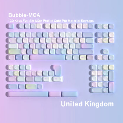 Pastel Bubbles AZERTY/QWERTY Keycaps