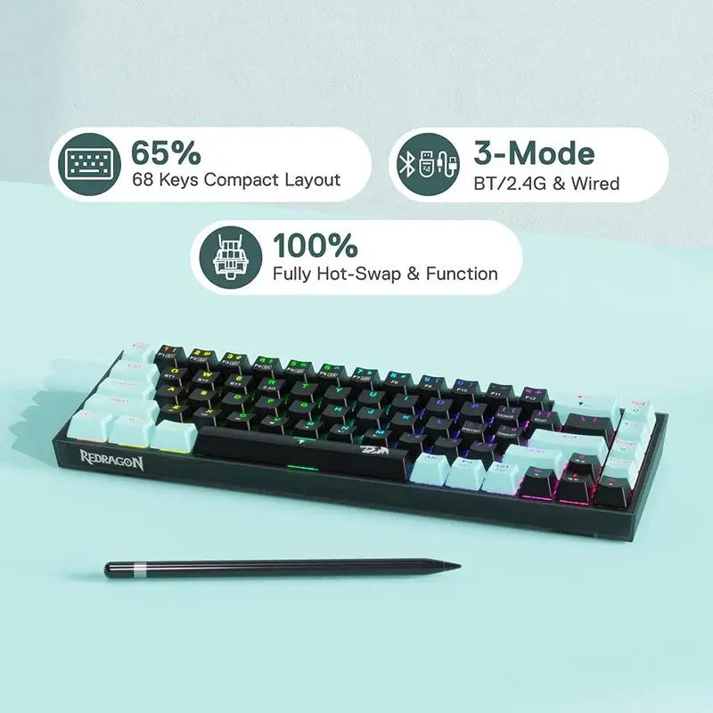 Redragon 65% - Vue de dessus