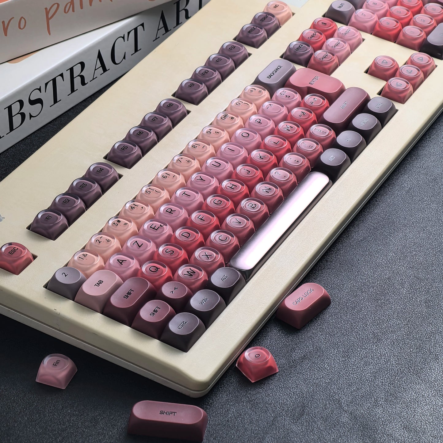 Retro Foundation AZERTY-Tastenkappen