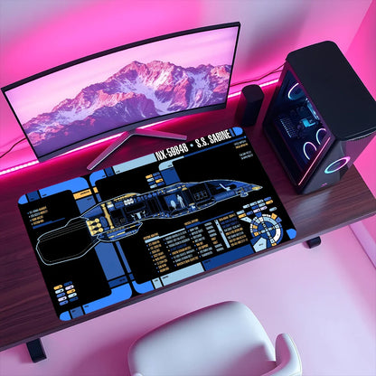 Tapis de Souris Star Trek - Vue de dessus
