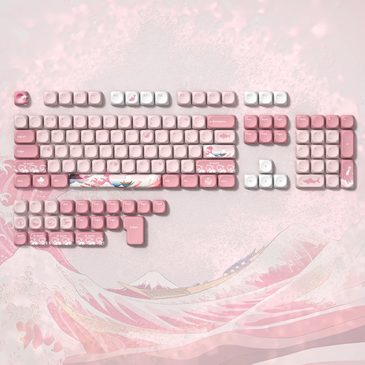 Keycaps Ola Rosa