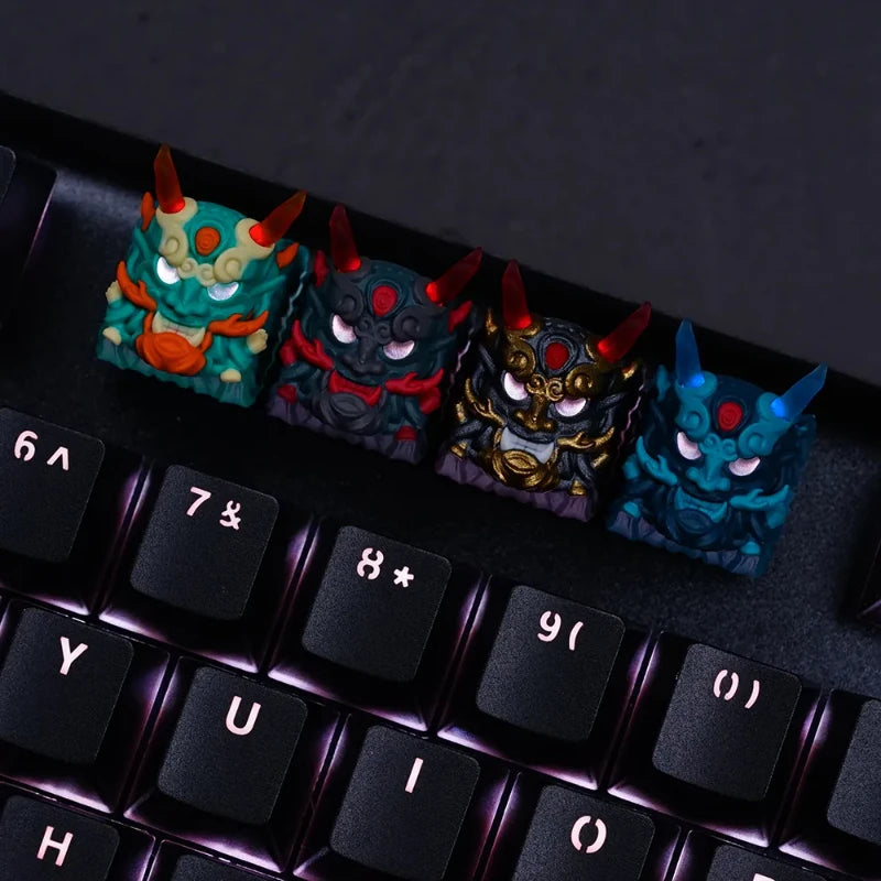Keycap Artisan Dragon King - Vue de côté