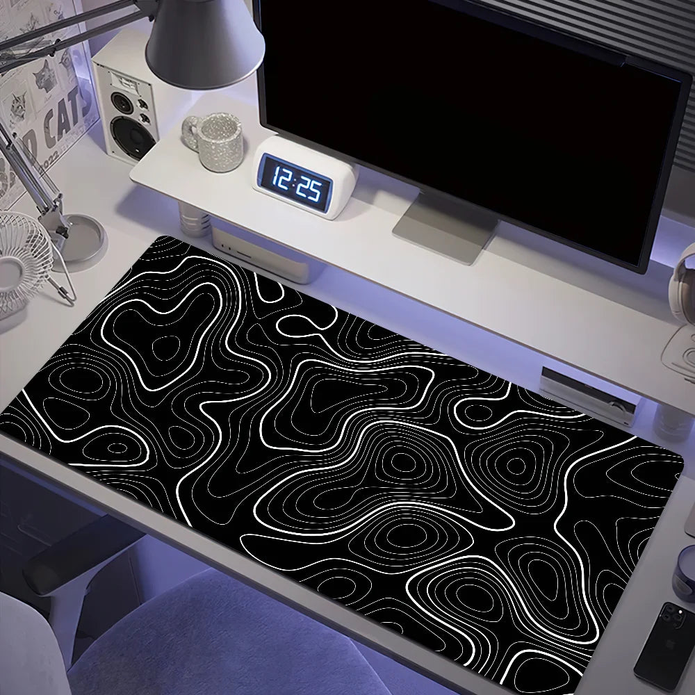 Tapis de Souris Carte Topographique - Vue de dessus