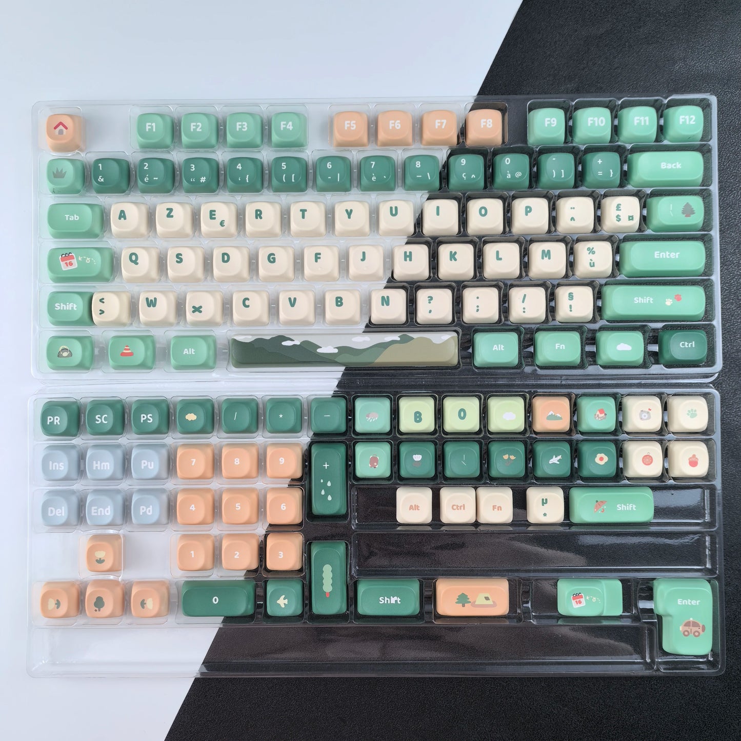 Keycaps AZERTY Spring Green