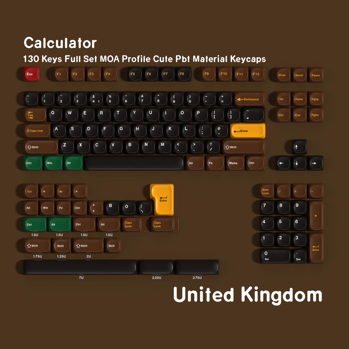 Keycaps AZERTY/QWERTY Calculatrice