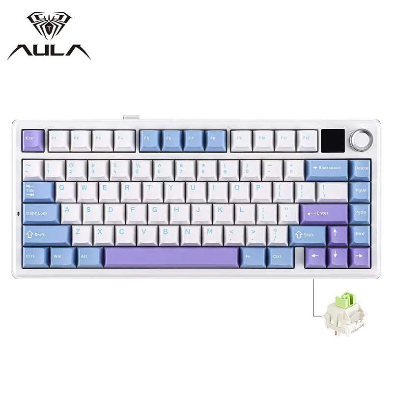 AULA F75 MAX Violet Blanc Bleu