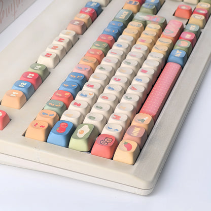 Keycaps AZERTY Instant noodle - Vue de dos