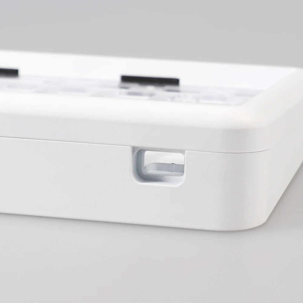 Case Aluminium 60% Noir Gris Blanc - Vue de dessus
