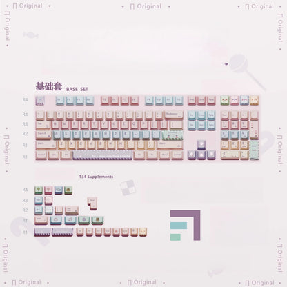 Keycaps AZERTY Candy Colorées - Vue 11