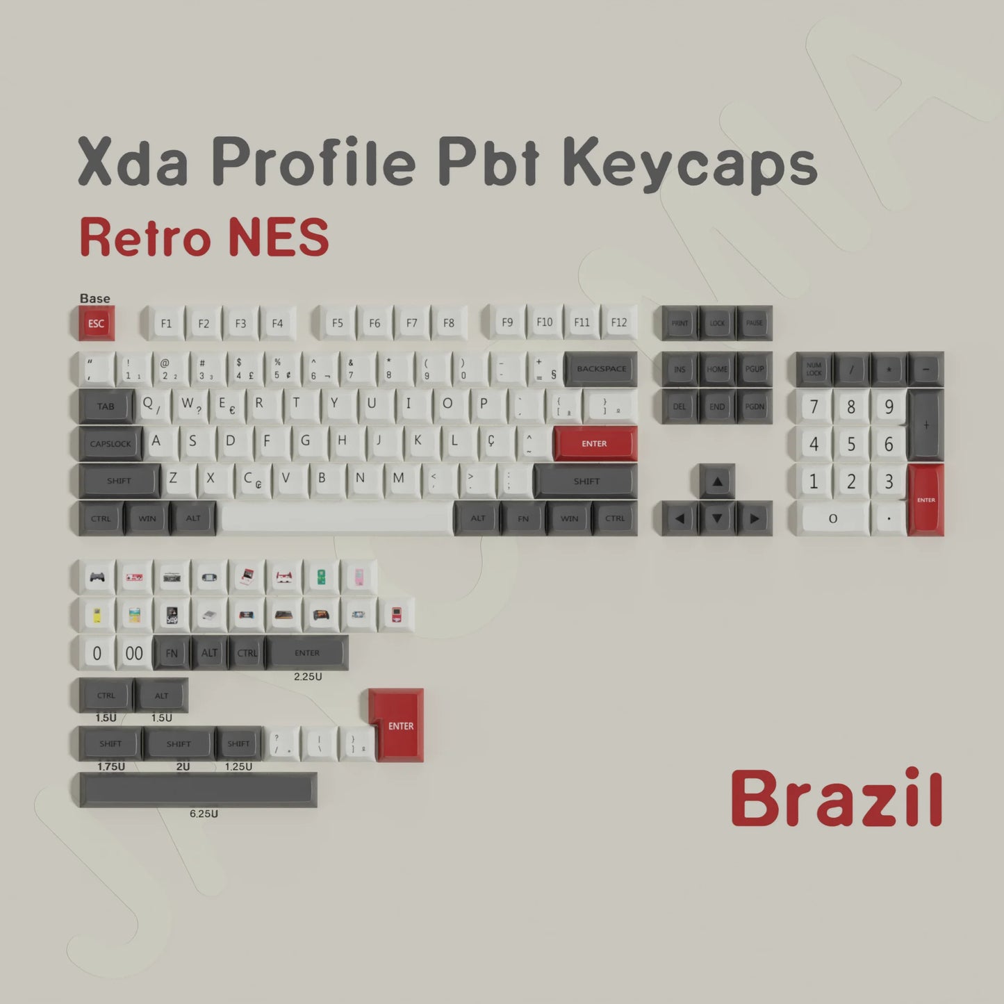 Keycaps Rétro FC - Coloris disponibles