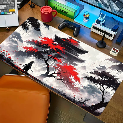 Tapis de Souris Coucher de Soleil Montagne - Vue de dos